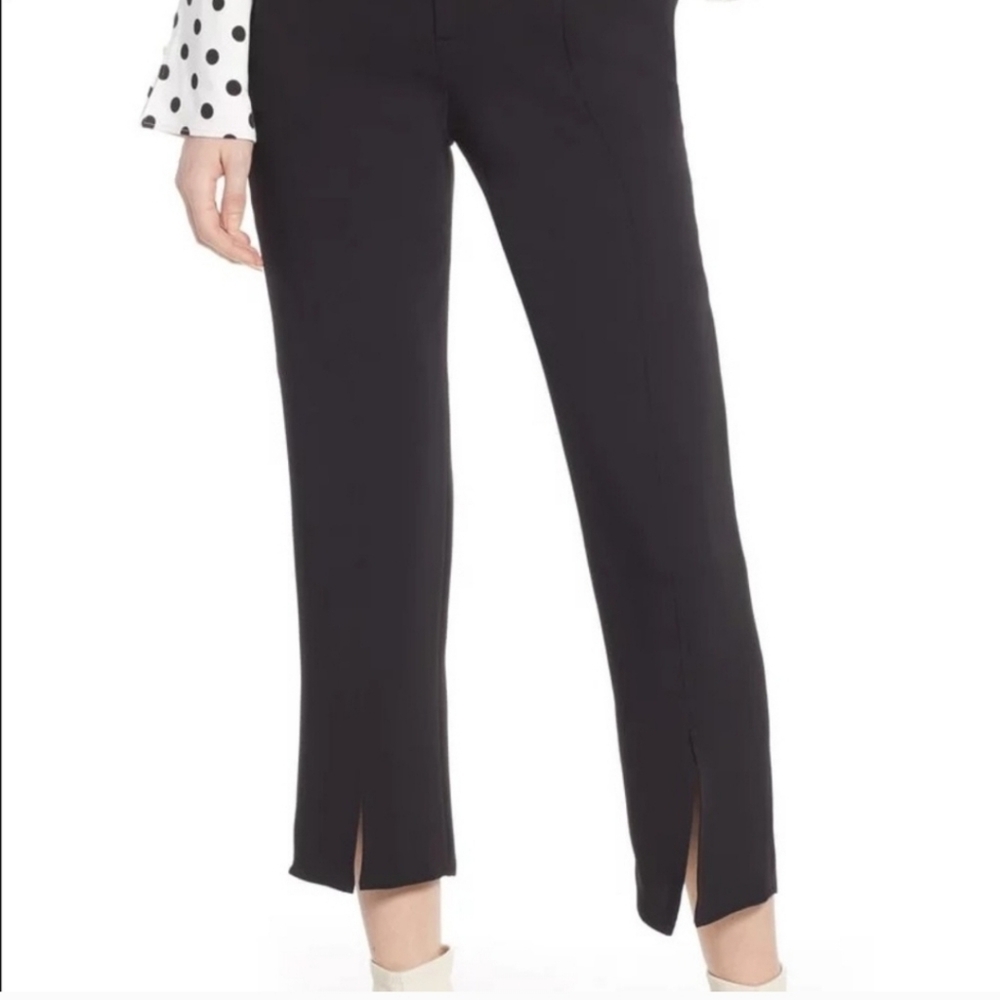 Something Navy Black Split Hem Ankle Dress Pants Trousers‎ Size 2